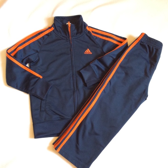 orange adidas tracksuit